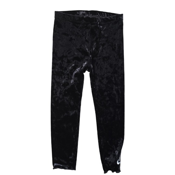 Nike Girls Pink Fleece‎ Sweatshirt & Black Velour Leggings Set Size 4T - Picture 7 of 10